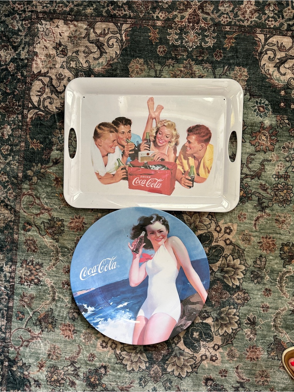 Vintage Coca-Cola serving trays